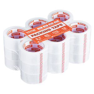 Packing Tape 18 Rolls 65 Yards Heavy Duty Clear Packing Tapes 2.7 Mil