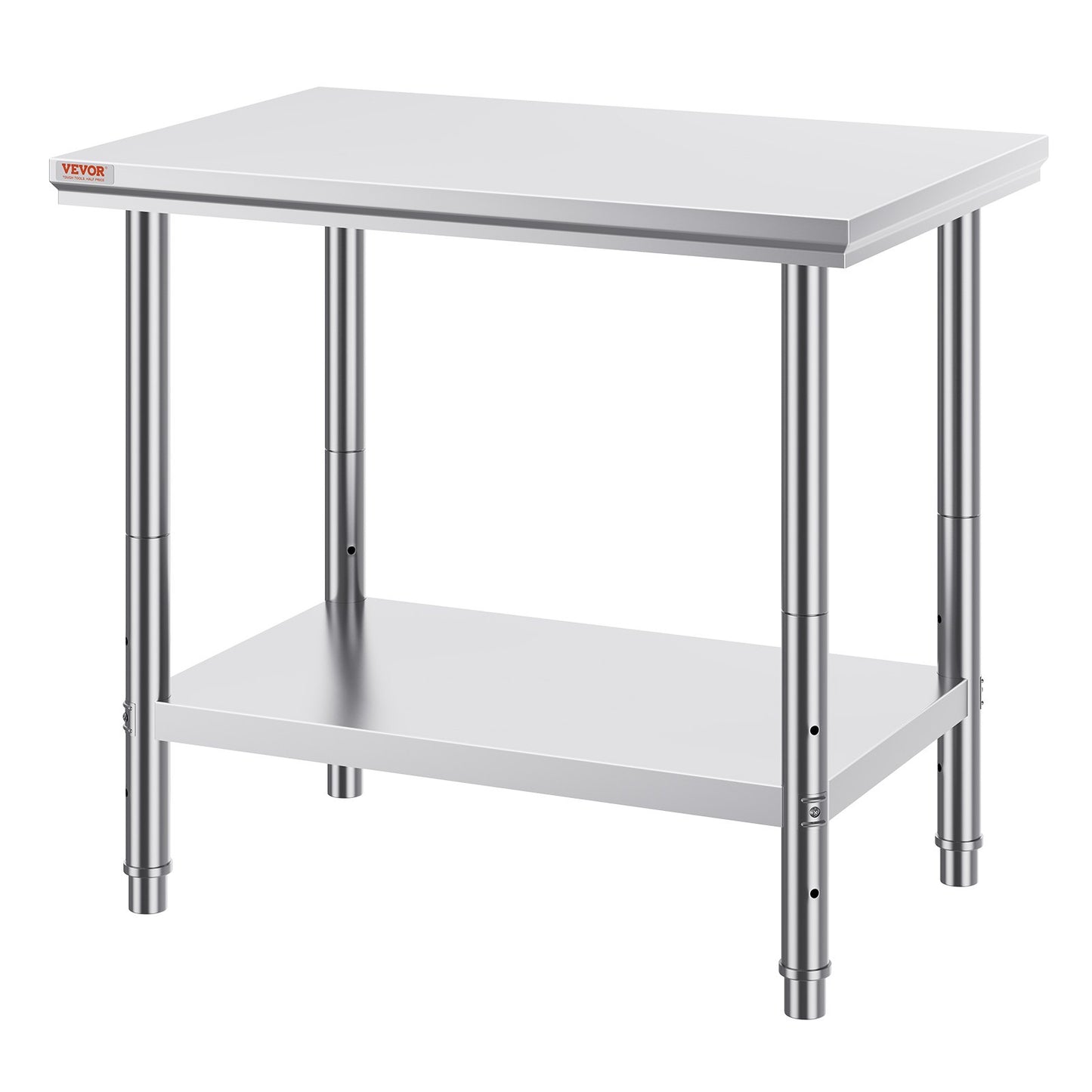 910x610mm Stainless Steel Kitchen Bench Commercial Work Food Prep Table