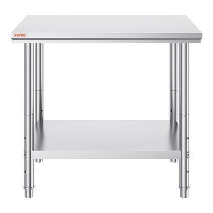 910x610mm Stainless Steel Kitchen Bench Commercial Work Food Prep Table