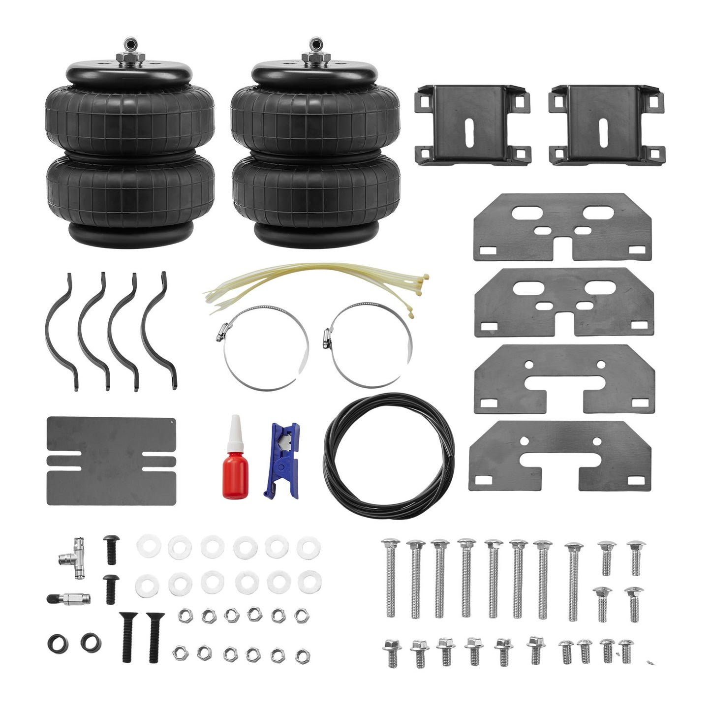 VEVOR Air Bag Suspension Kit, Air Springs Suspension Bag Kit Compatible with 2003-2013 Dodge Ram 2500 4WD, 2003-2018 Dodge Ram 3500 4WD, 5000 lbs Loading, 5 to 100 PSI