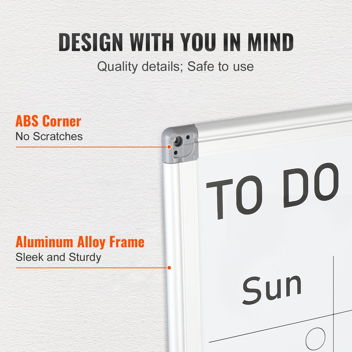 Magnetic Whiteboard Dry Erase Board 36" x 24" Wall Mounted for Office