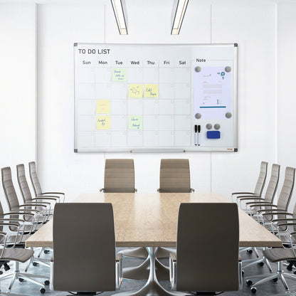 Magnetic Whiteboard Dry Erase Board 36" x 24" Wall Mounted for Office