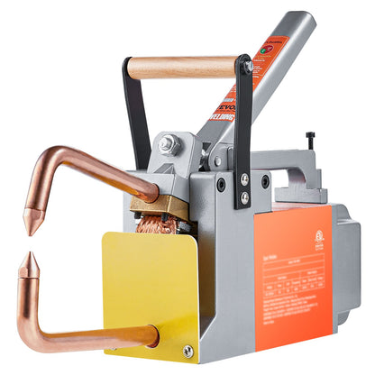 Portable Spot Welder, 1/8-inch Thick Spot Welder Machine with 8KVA Input Capacity, Handheld Welding Tip Gun Metal Sheet Spot Welding Machine for Carbon Steel, Aluminum Sheet