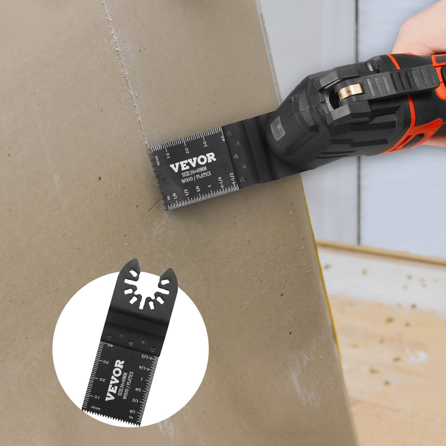 50PCS Oscillating Saw Blades, Universal Quick Release Oscillating Saw Blades, Multitool Tool Blades for Wood Plastic Aluminum, Fit Dewalt Bosch Milwaukee Hitachi Chicago Craftsman