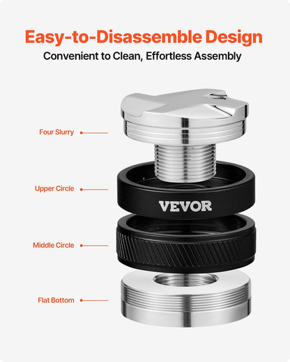 53mm Coffee Distributor 2-in-1 Adjustable Espresso Distributor for Home