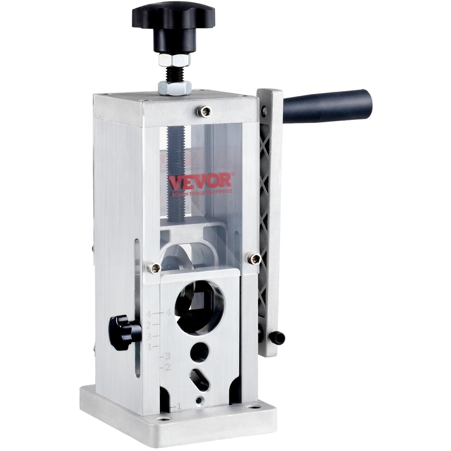 Manual Wire Stripping Machine, 0.06''-1.5'' Copper Stripper with Hand Crank or Drill Powered, Visible Stripping Depth Reference, Portable Aluminum Frame Wire Peeler for Scrap Copper Recycling