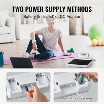 Portable Medical Scale, Professional Digital Physician Scale for Weighing - with Anti-Slip Mat, 2 Units (kg/lb), Hold & Tare Function, 400LBS Capacity Physician Wight Scale for Gym Home Hospital