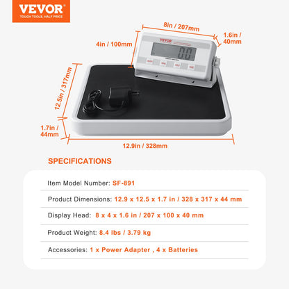 Portable Medical Scale, Professional Digital Physician Scale for Weighing - with Anti-Slip Mat, 2 Units (kg/lb), Hold & Tare Function, 400LBS Capacity Physician Wight Scale for Gym Home Hospital
