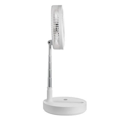 12 Inch Foldable Oscillating Standing Fan with Remote Control, 4 Speed Adjustable Portable Desk Quiet Fan, 7200mah Rechargeable USB Small Fan, Folded Rotating Floor Fan for Bedroom Office Travel