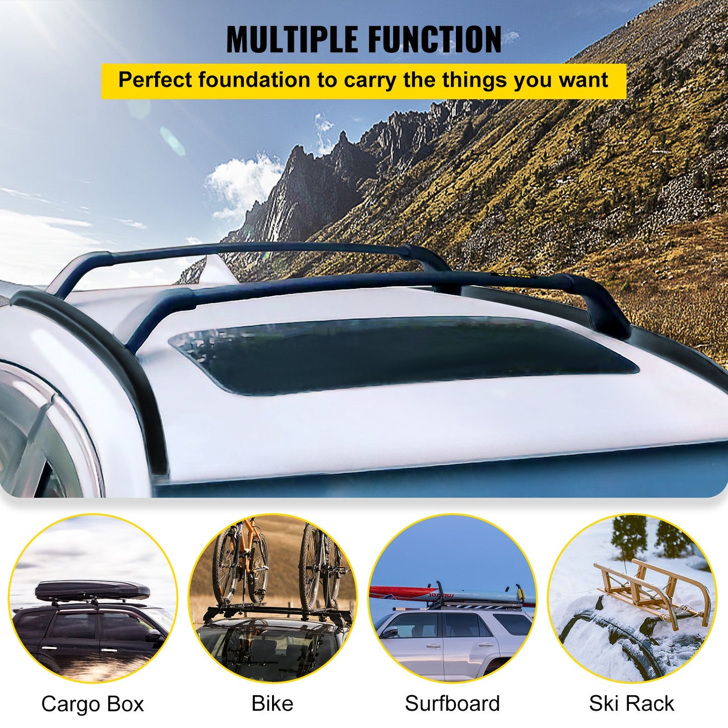 Roof Rack Compatible with Mazda CX-5 CX5 2017 2018 2019 2021 4PCS Roof Rack Rail Cross Bar Crossbar