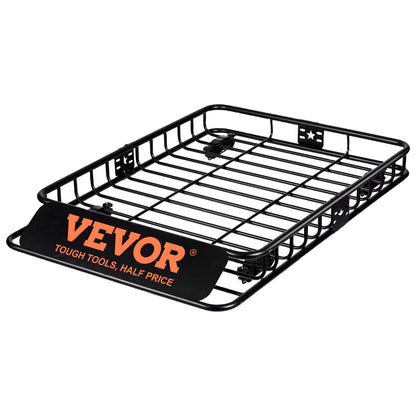 Roof Rack Cargo Basket 200 LBS 51"x36"x5" for SUV Truck with Luggage Bag