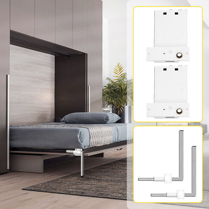 VEVOR DIY Murphy Bed Springs Mechanism Hardware Kit Horizontal for Twin Size Bed