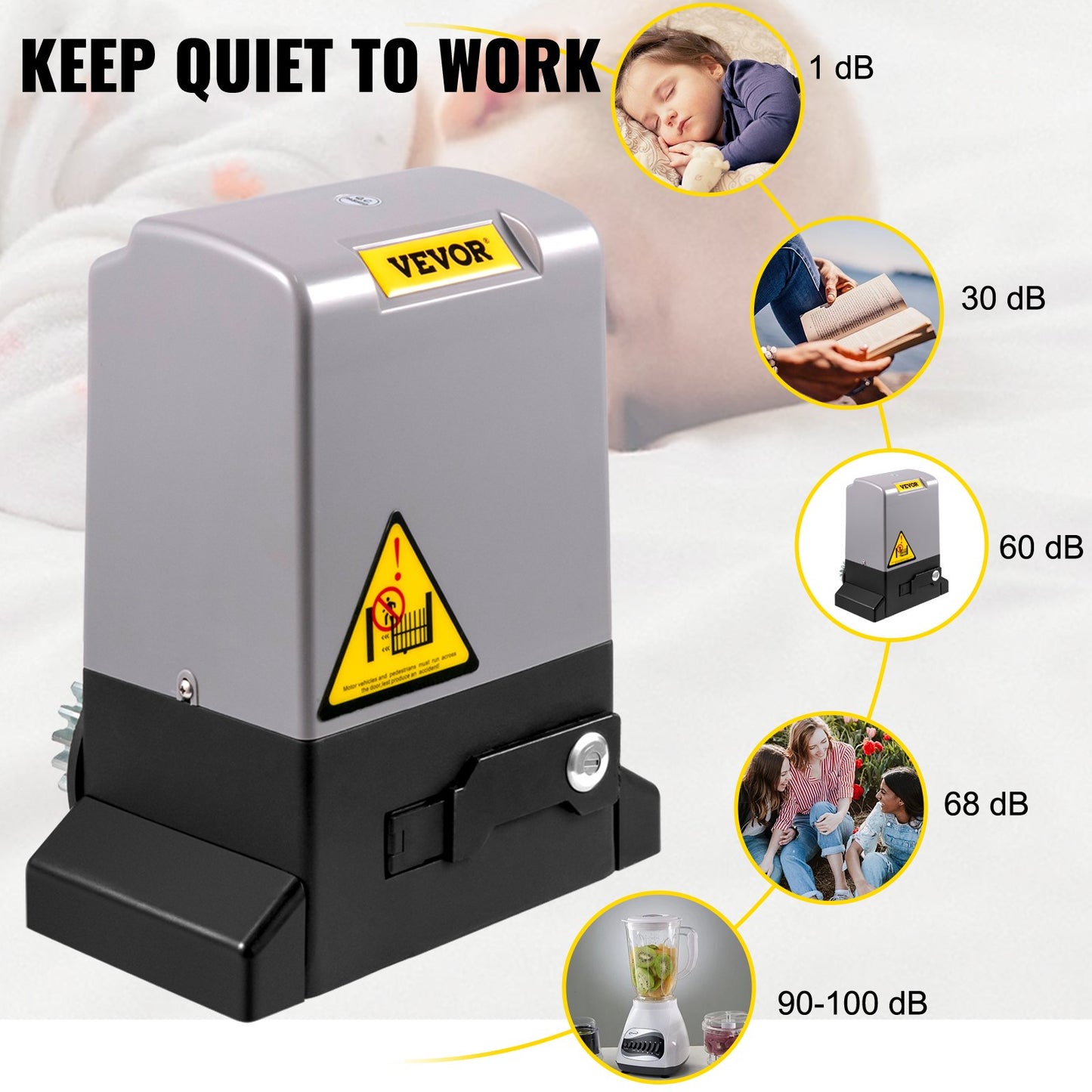 Sliding Gate Opener Automatic Sliding Gate 1800 KG 4 Remote & APP Control