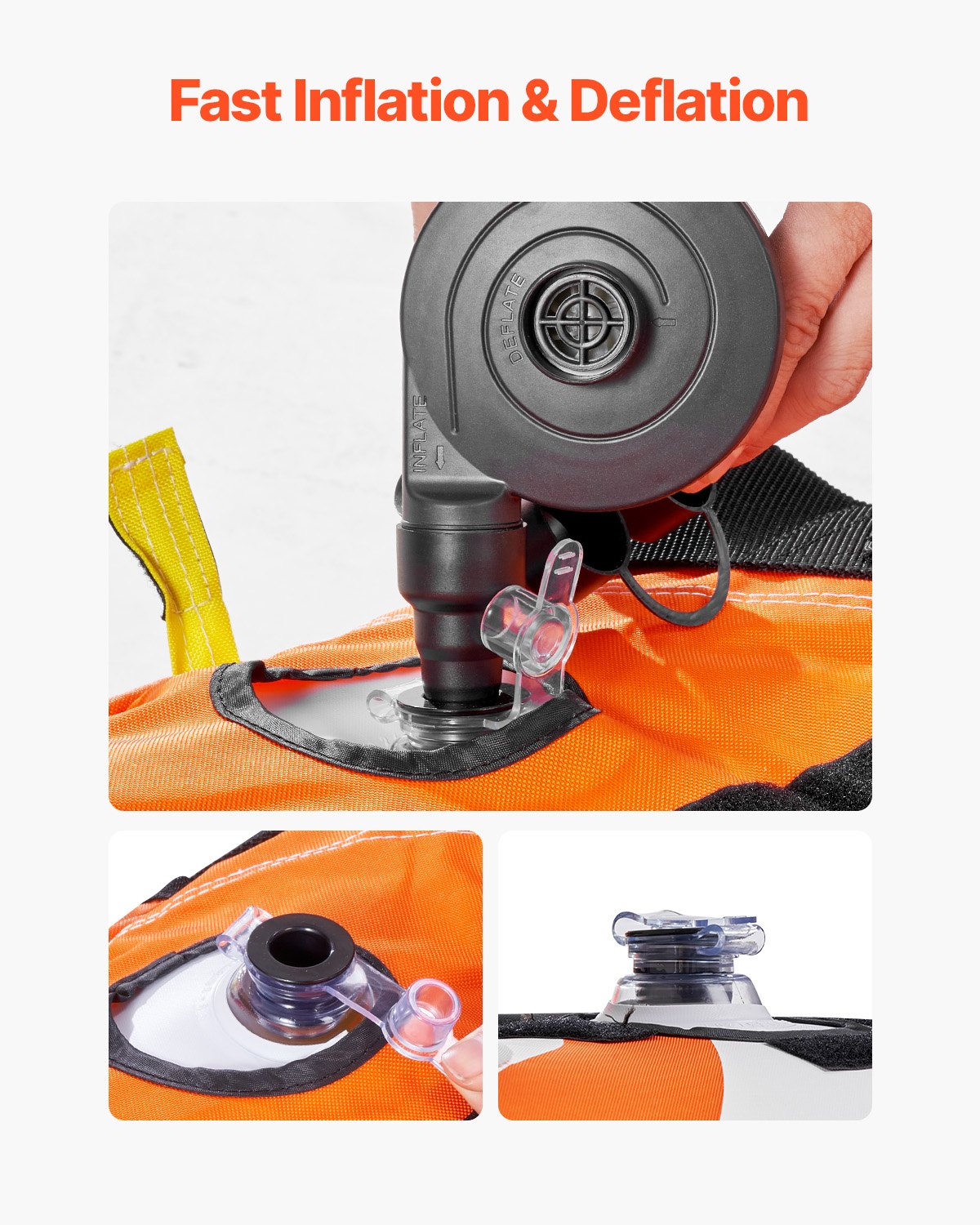 Towable Tube for Boating, 1-3 Riders Inflatable Boat Tubes and Towables, 510lbs Water Sport Towable Tube for Boat to Pull - with Full Nylon Cover, 16 Grab Handles, Dual Tow Points & Safety Valve