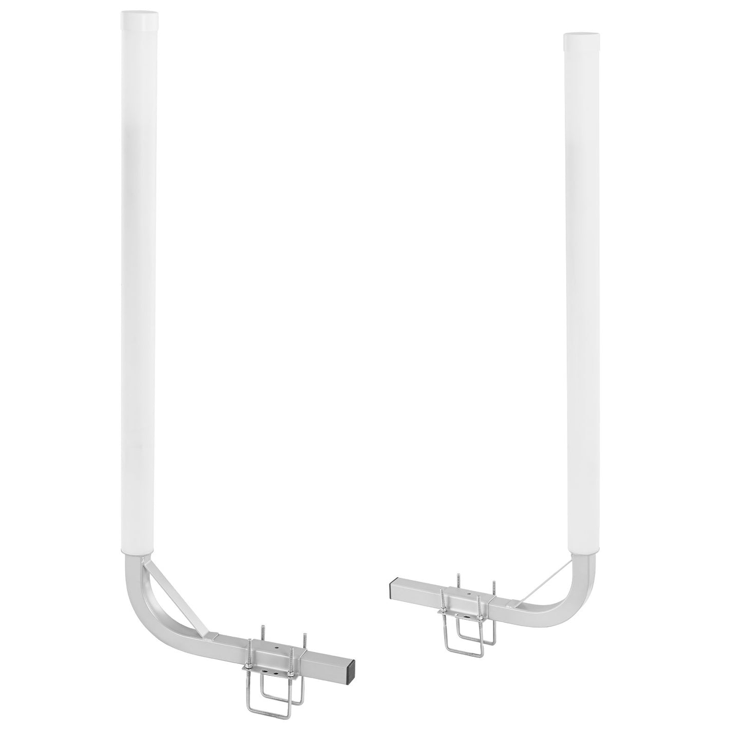 Boat Trailer Guide, 1219.2mm Adjustable Design Trailer Guide Poles, 2PCS High-Hardness Steel Trailer Guide-Ons, Trailer Guides with PVC Pipes, for Ski Boat, Fishing Boat or Sailboat Trailer