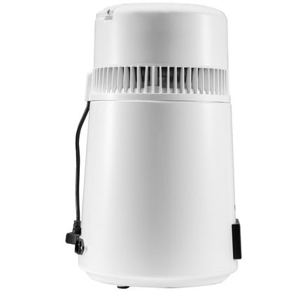 4L Water Distiller 1L/H Distilled Water Maker Timing & Temp Display White