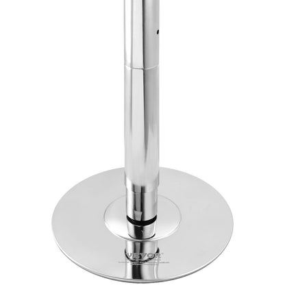 Chrome Pole Dancing Pole stanchion on a white background