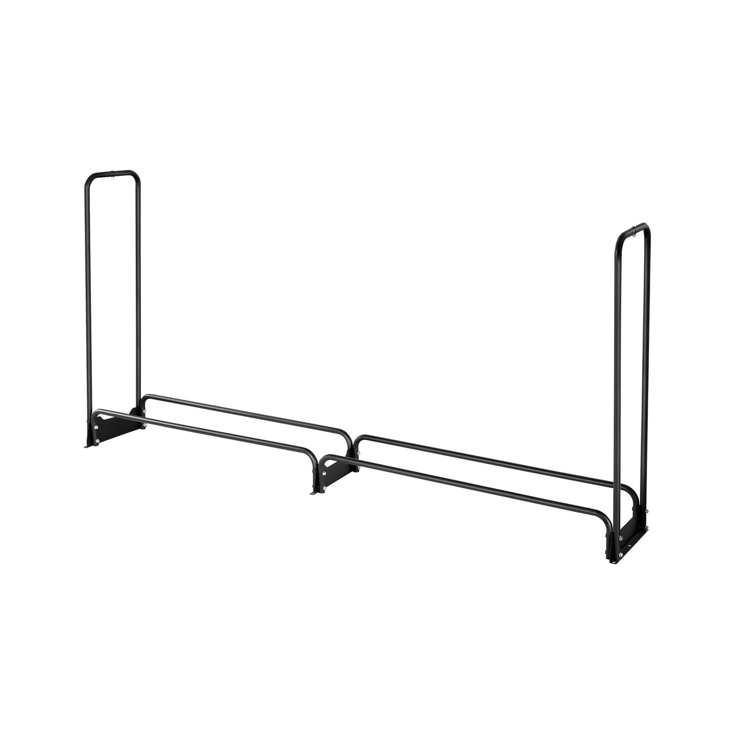 VEVOR Firewood Rack with Waterproof Cover, 257 x 36 x 117 cm Outdoor Firewood Holder, 660lb Weight Capacity, 1/2 Cord Log Holder, Half - Covered, Powder - coated Wood Storage Rack for Fireplace Deck - Factory Direct Shop