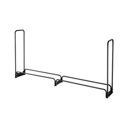 VEVOR Firewood Rack with Waterproof Cover, 257 x 36 x 117 cm Outdoor Firewood Holder, 660lb Weight Capacity, 1/2 Cord Log Holder, Half - Covered, Powder - coated Wood Storage Rack for Fireplace Deck - Factory Direct Shop