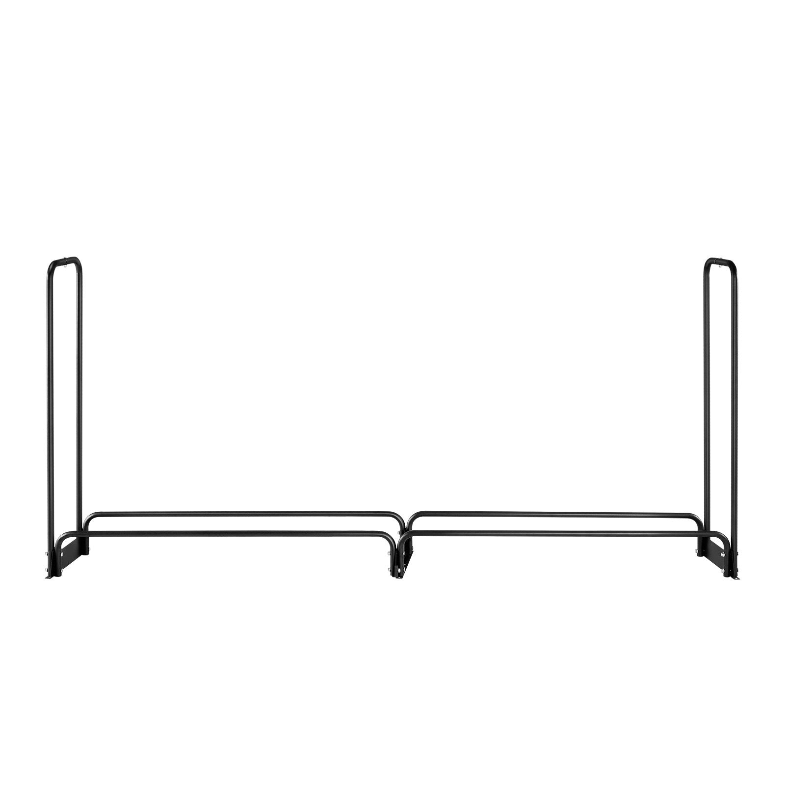 VEVOR Firewood Rack with Waterproof Cover, 257 x 36 x 117 cm Outdoor Firewood Holder, 660lb Weight Capacity, 1/2 Cord Log Holder, Half - Covered, Powder - coated Wood Storage Rack for Fireplace Deck - Factory Direct Shop