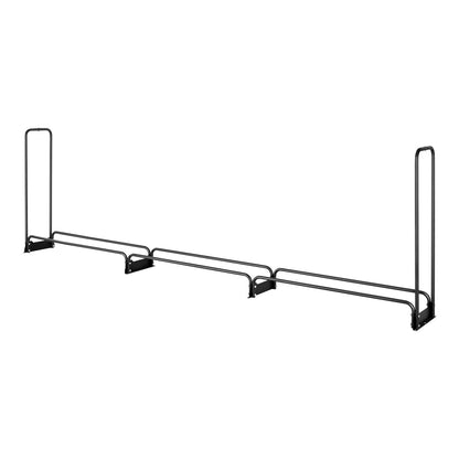 VEVOR Firewood Rack with Waterproof Cover, 383 x 36 x 117 cm Outdoor Firewood Holder, 660lb Weight Capacity, 1/2 Cord Log Holder, Half - Covered, Powder - coated Wood Storage Rack for Fireplace Deck - Factory Direct Shop
