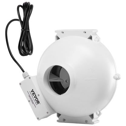 4" to 4.5" Radon Mitigation Fan System Quiet 190CFM Inline Duct Waterproof