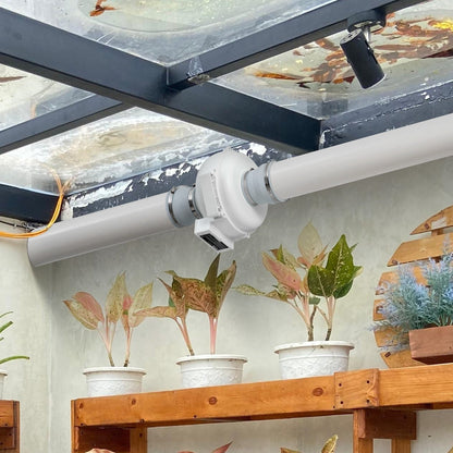 4" to 4.5" Radon Mitigation Fan System Kit Quiet 190 CFM Inline Duct Fan