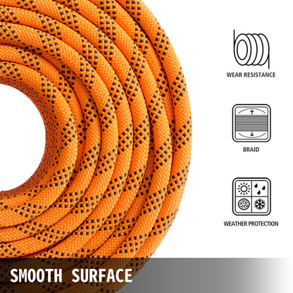 1.43cm Double Braid Polyester Rope 6096cm Nylon Pulling Rope 498.95kg High Force Polyester Load Sailing Rope(1.43cm-6096cm)