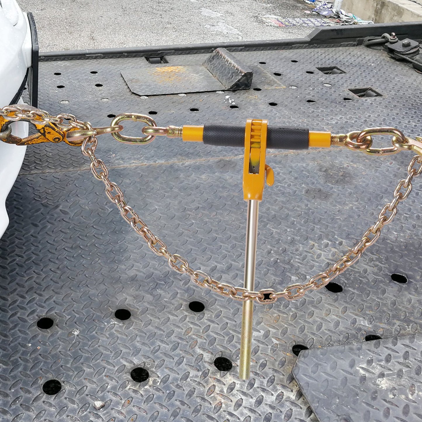 Ratchet Chain Binder 3/8"-1/2" Load Binders 12000 lbs w/ G80 Chains 4 Pcs