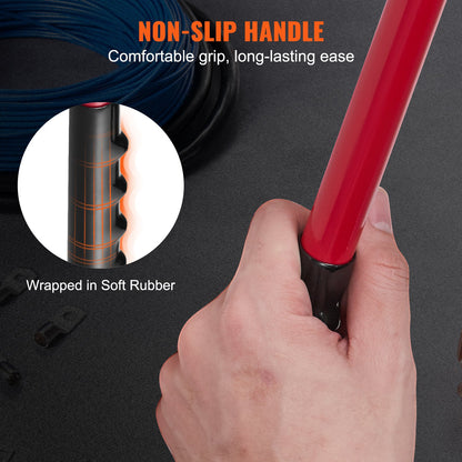 Battery Cable Lug Crimping Tool, 10-1/0AWG with Cable Cutter and 95PCS Copper Ring Terminals, 6 Wire Sizes Crimping Die and 100pcs Heat Shrink Tubes, for Heavy Duty Wire Lugs
