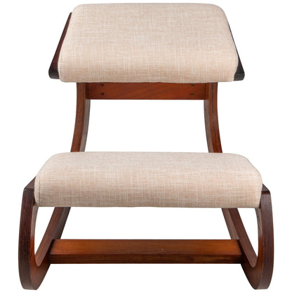 Ergonomic Kneeling Chair Wooden Neck Pain Relief Relieve Fatigue Wood Stool