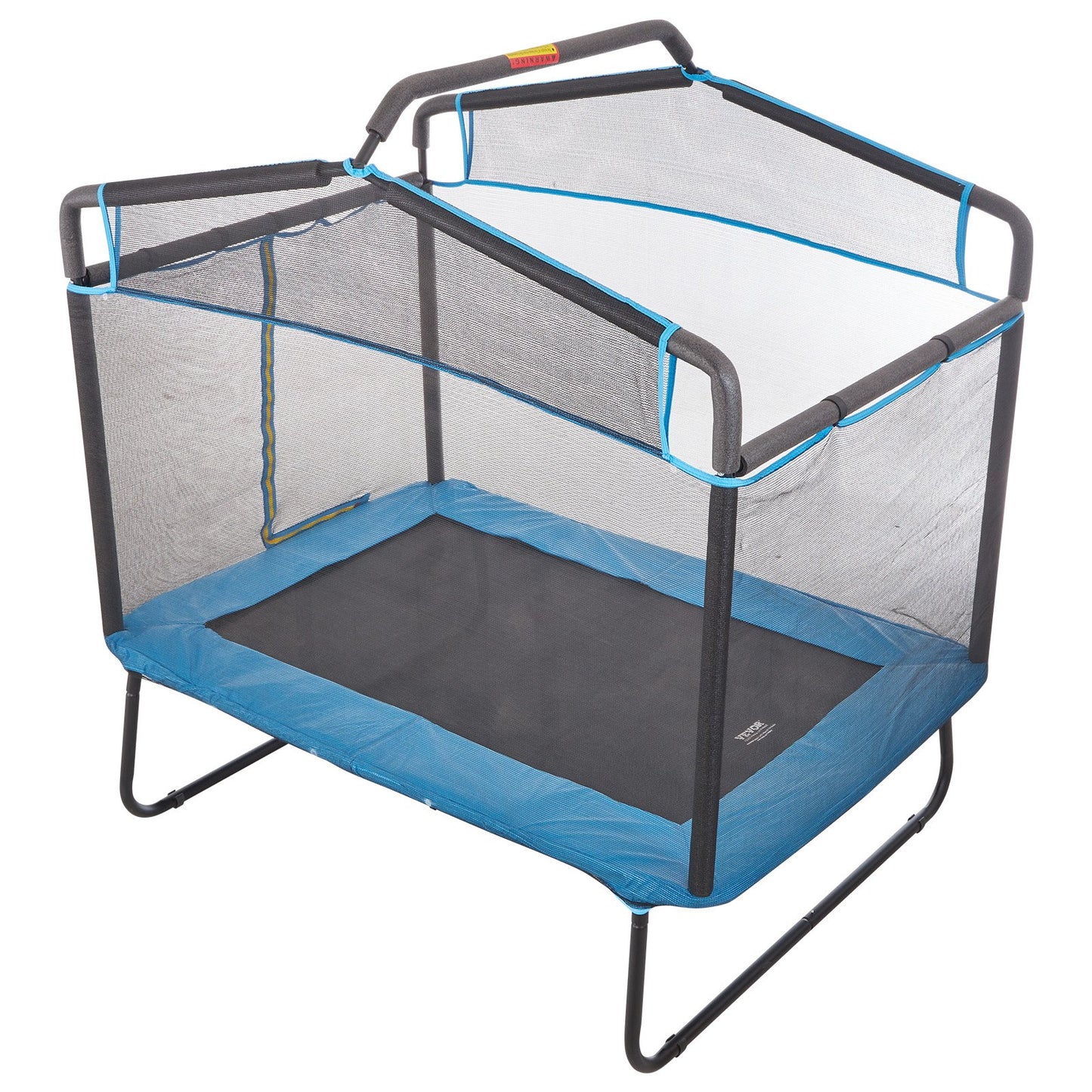 6FT Trampoline for Kids, 72" Indoor/Outdoor Toddlers Trampoline, Mini Baby Trampoline with Safety Enclosure Net, Gymnastics Bar, Hammock, Recreational Trampoline Birthday Gift for 3+ Years Kids
