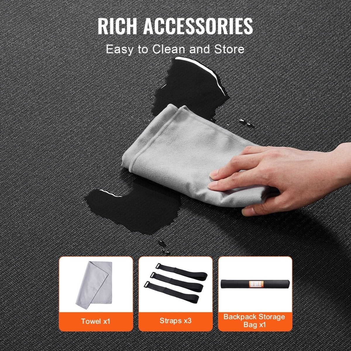 Gym Floor Mat Large - 12 x 6 ft - Factory Direct Shop