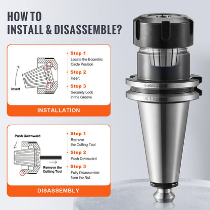 VEVOR 25 pcs ER32 Collet Set, 1/16''-13/16'', ER32 Spring Collet Chuck Set, 0.0006"/15 μm TIR Lathe Chuck Tool with 25 Labeled Storage Boxes, for CNC Engraving Machine Milling Lathe Tool Drill Press