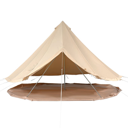 Canvas Bell Tent 4m/13.12ft 4-Season Camping Yurt Tent with Stove Jack