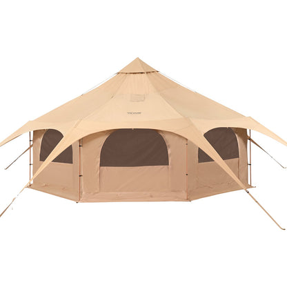 Canvas Tent 4 Seasons 5 m/16.4 ft Bell Tent for Camping with Stove Jack