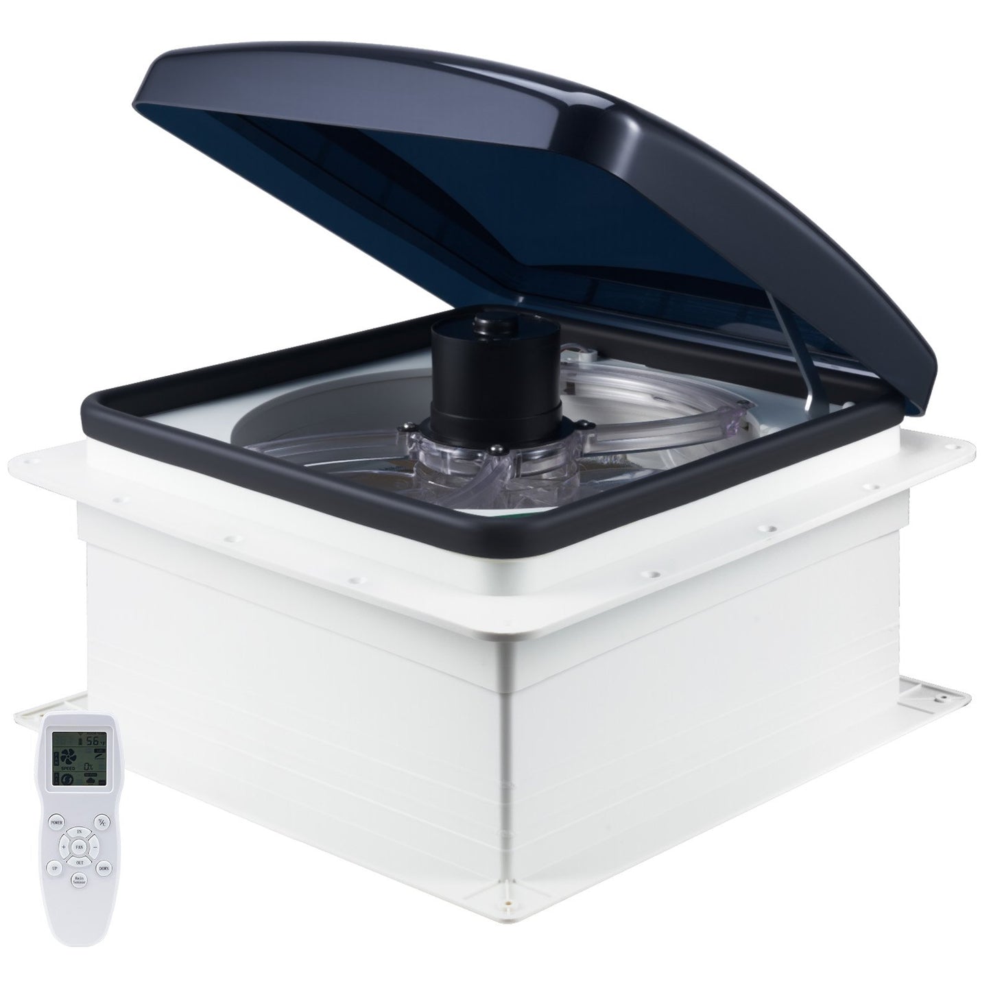 RV Vent Roof Fan 355.6 mm 10-Speed Reversible with Remote Control