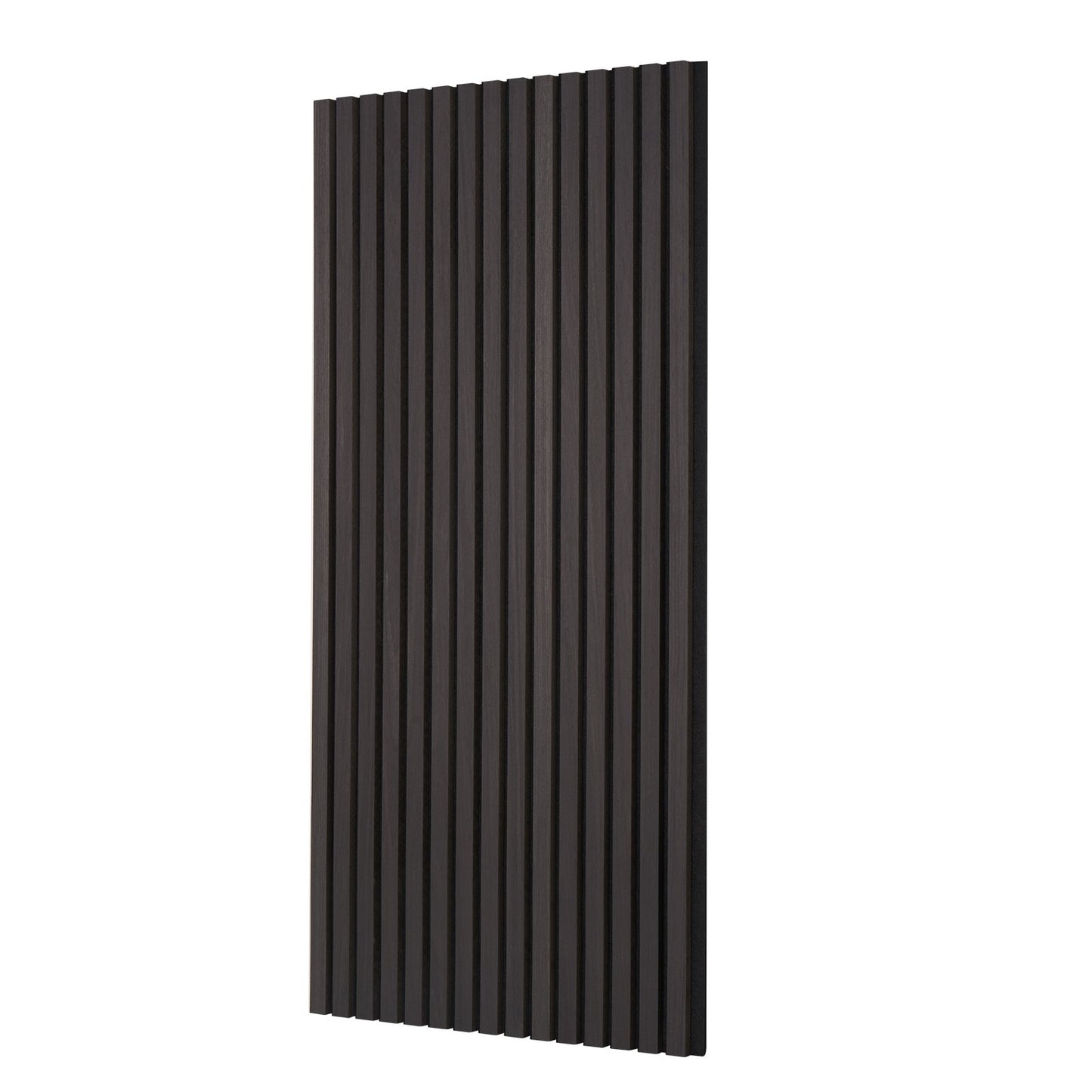 Wood Slat Acoustic Panels 23.6 x 47.2 inch for Modern Wall Decor Black Oak