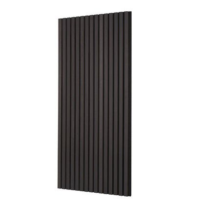 Wood Slat Acoustic Panels 23.6 x 47.2 inch for Modern Wall Decor Black Oak