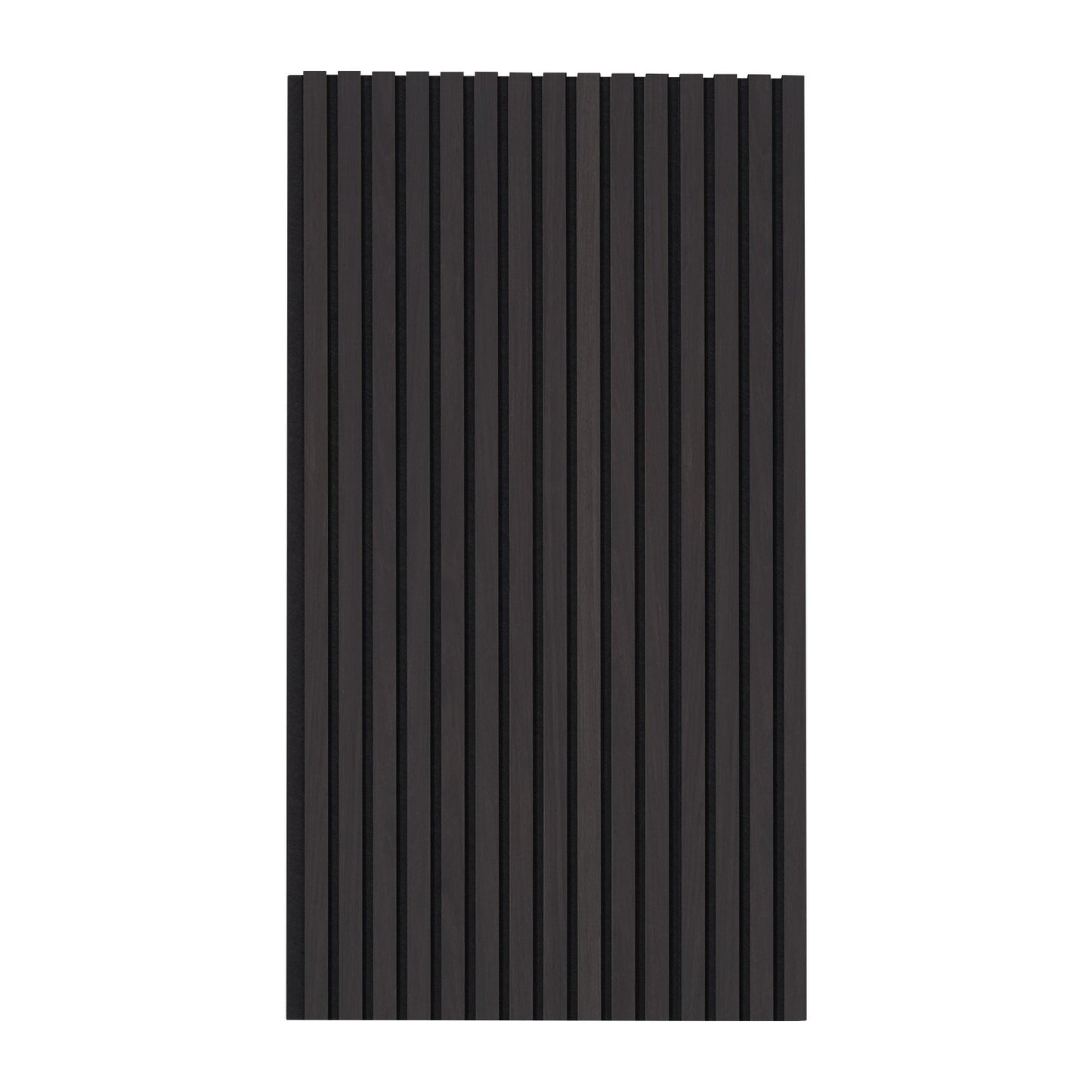 Wood Slat Acoustic Panels 23.6 x 47.2 inch for Modern Wall Decor Black Oak