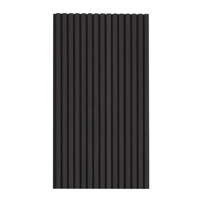 Wood Slat Acoustic Panels 23.6 x 47.2 inch for Modern Wall Decor Black Oak
