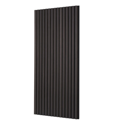 Wood Slat Acoustic Panels 23.6 x 47.2 inch for Modern Wall Decor Black Oak