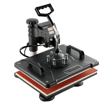 1400W Heat Press Machine 8 In 1 Sublimation Steel Frame Heat Presses with Temperature And Time Control (12X15INCH 8IN1)