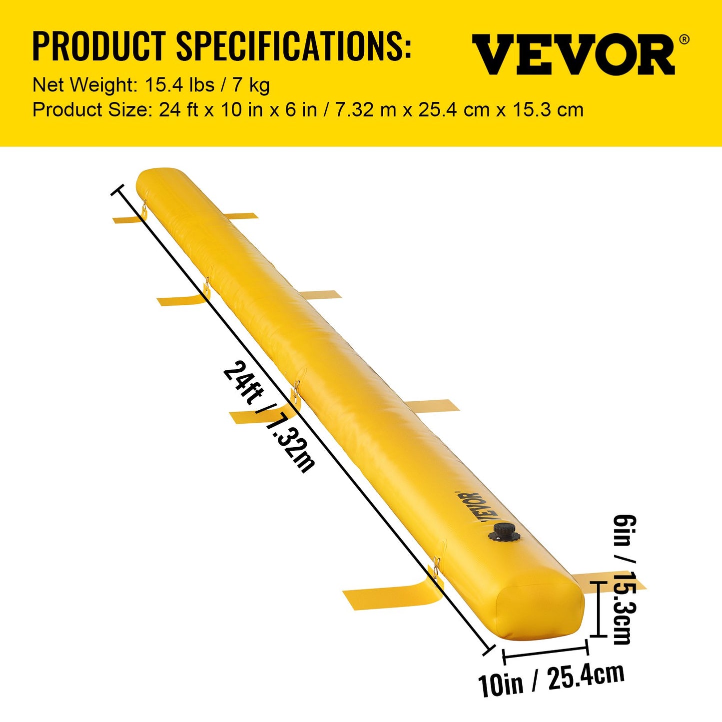 Flood Barrier Hydro Barrier 24' Length x 6