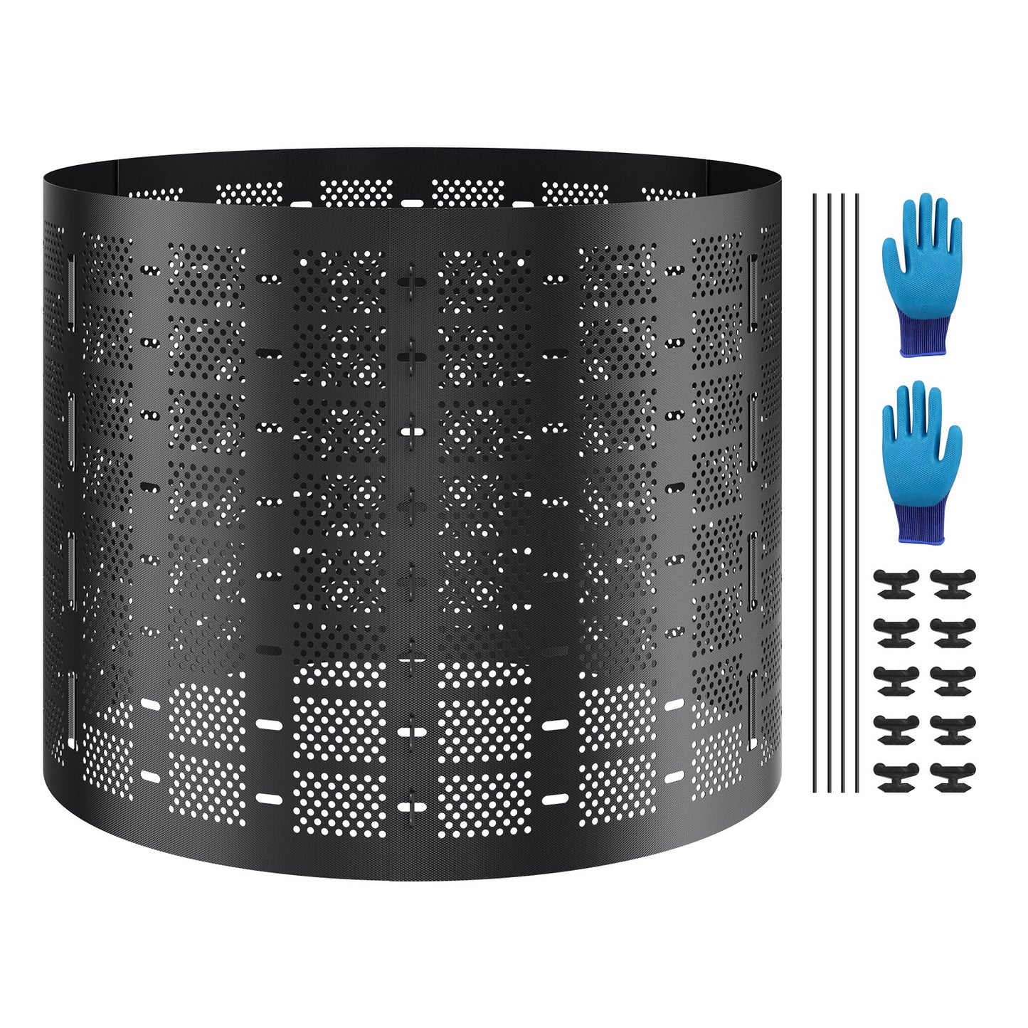 Compost Bin 1000 L, Outdoor Expandable Composter, Easy to Setup & Large Capacity Composting Bin, Fast Creation of Fertile Soil