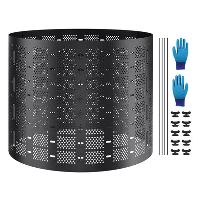 Compost Bin 1000 L, Outdoor Expandable Composter, Easy to Setup & Large Capacity Composting Bin, Fast Creation of Fertile Soil