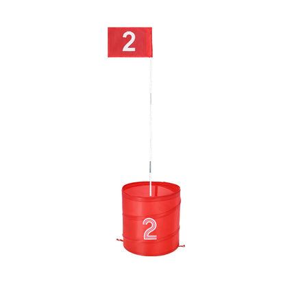 Backyard Golf Game 9 Hole Portable Bucket Golf Game for Kids and Adults