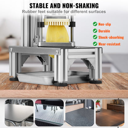 Commercial Vegetable Dicer Vegetable Chopper 4 Blades French Fry Cutter