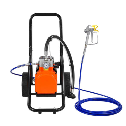 Cart Airless Paint Sprayer Diaphragm Paint 1700W Electric
