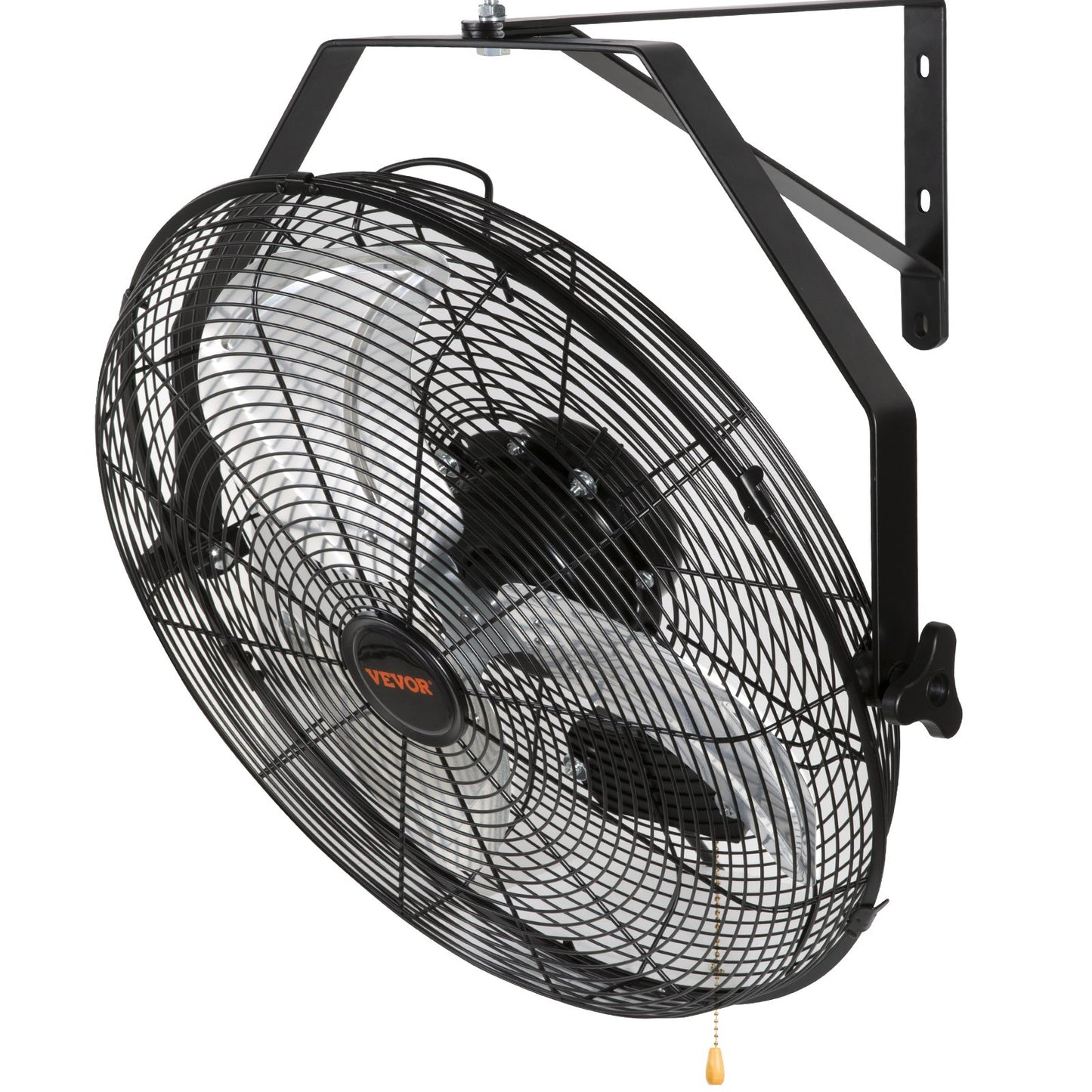 Industrial Wall Mount Fan Waterproof Metal Fan 17.6'' 3 Speed Airflow